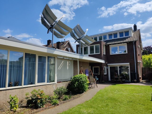 Heat production with solar mirrors